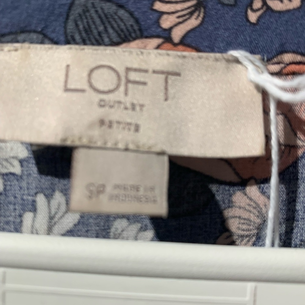Loft Floral Button-Up Dress - Picture 2 of 3